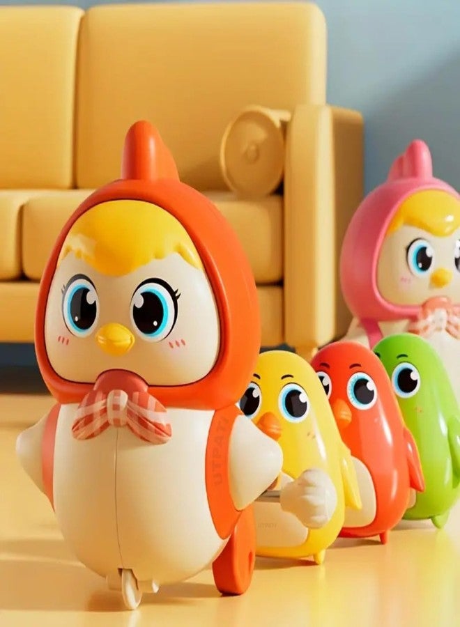 UTPATI Chicken Toys for Kids, Swinging Chain String Magnetic Hen with Chick Learning to Crawl Spring Toy, Crawling Wind-up Duck, Walking Chicken Cute Windup Toy for Boys Girls Toddler - Image 2